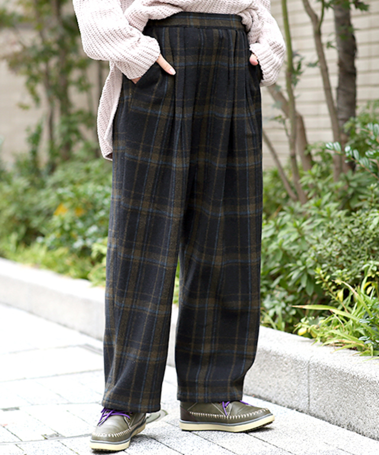 チチカカ |チェックワイドパンツ
