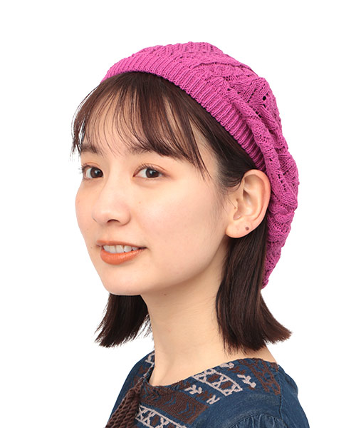 コットンレーシーニットベレー / ベレー帽 | エスニックファッション
