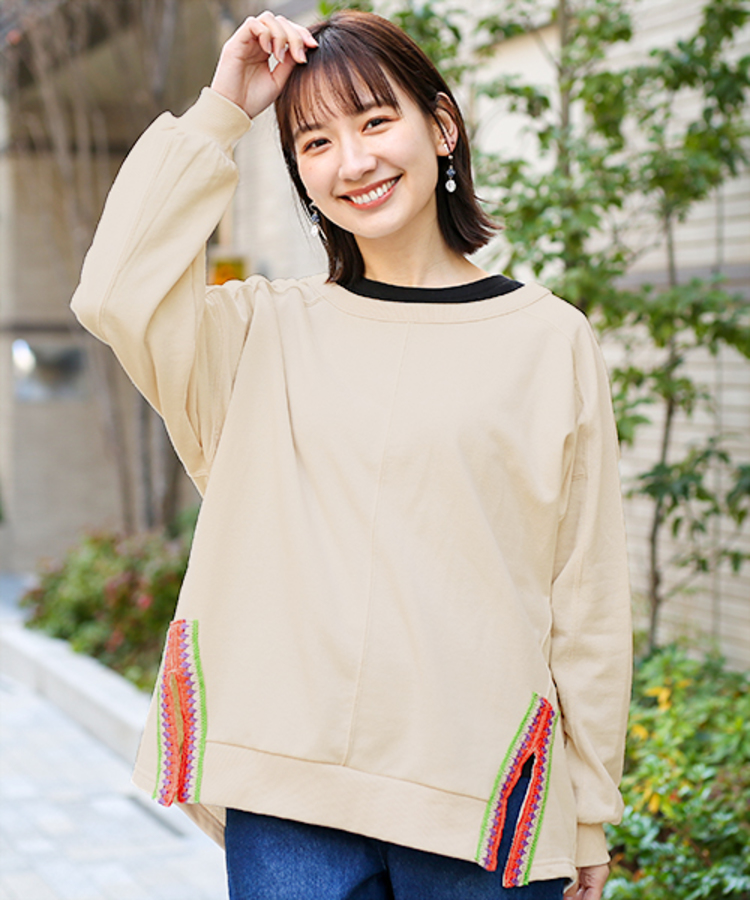 チチカカ |スリットクロシェプルオーバー