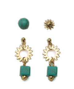 チチカカ |サン&ストーンセットピアス