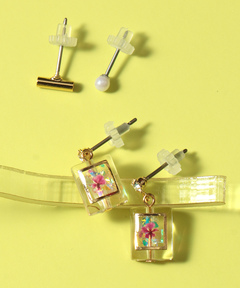 チチカカ |スクエアフラワーセットピアス