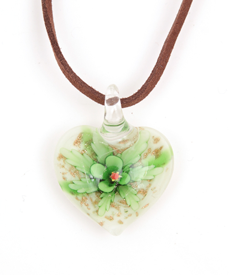 チチカカ |ハートフラワーガラスネックレス