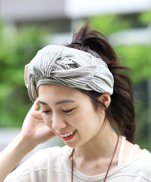 ストライプヘアバンド / ヘアバンド | エスニックファッション