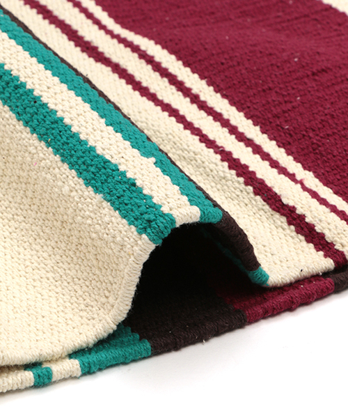 レトロボーダーラグL / ラグ・フロアマット | エスニックファッション
