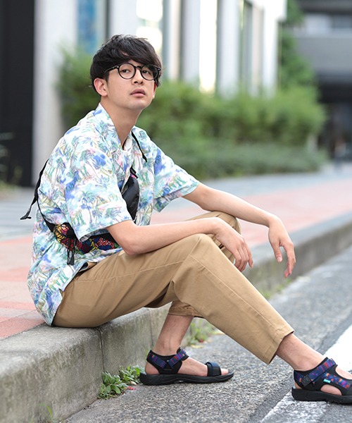 ドット柄 タイダイ ルーズ シャツ 半袖 夏 アロハシャツ hr9713 楽天市場】和柄 シャツ アロハシャツ オープンカラー シャツ