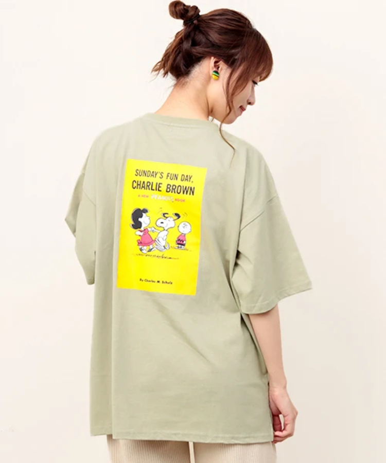 チチカカ |スヌーピーバックプリントオーバーTシャツ