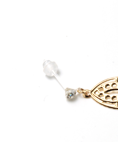 チチカカ |カラーマーブルビーズ樹脂ピアス