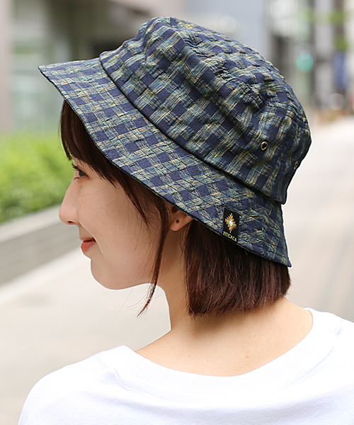 Tyche❣️さま専用です チェック柄バケットハット / ハット | エスニックファッション＆雑貨の