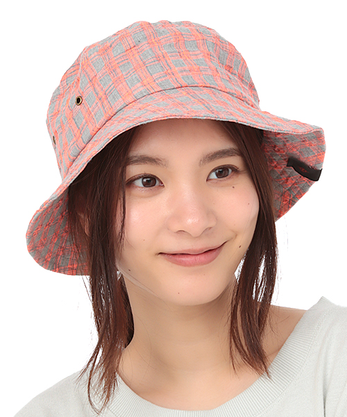 チェック柄バケットハット / ハット | エスニックファッション＆雑貨の