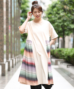 チチカカ |レトロサラッペボーダーワンピース