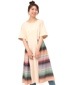 チチカカ |レトロサラッペボーダーワンピース