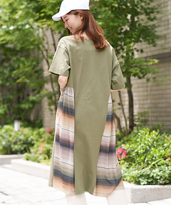 チチカカ |レトロサラッペボーダーワンピース