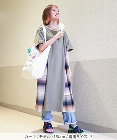 チチカカ |レトロサラッペボーダーワンピース