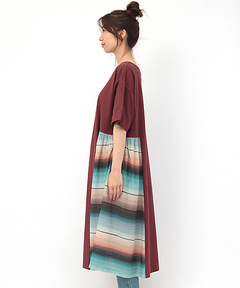 チチカカ |レトロサラッペボーダーワンピース