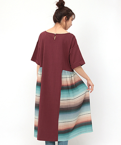 チチカカ |レトロサラッペボーダーワンピース