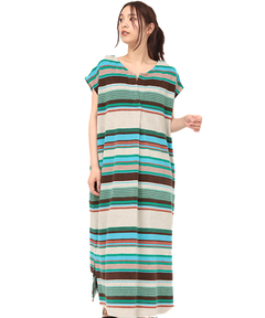 チチカカ |パイルマルチボーダーワンピース