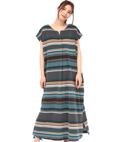 チチカカ |パイルマルチボーダーワンピース