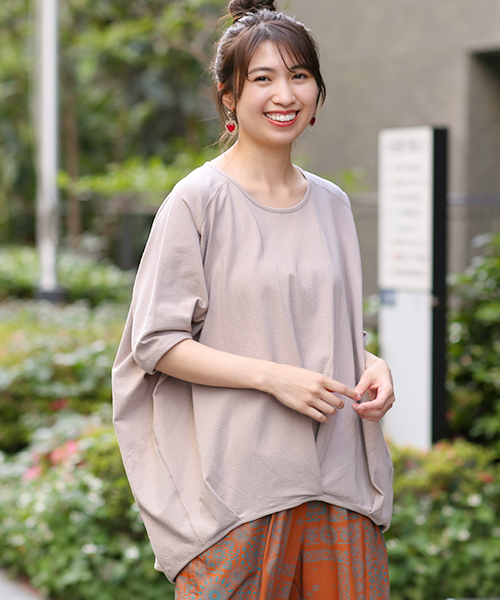 THERIACA テリアカ　ラウンドプルオーバー白 ロテリアカードプリントプルオーバー / Tシャツ・カットソー