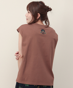 チチカカ |バックネック刺繍Tシャツ