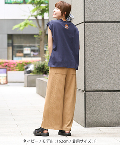 チチカカ |バックネック刺繍Tシャツ