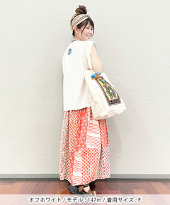 チチカカ |バックネック刺繍Tシャツ