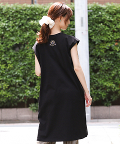チチカカ |バックネック刺繍Tシャツワンピース