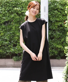 チチカカ |バックネック刺繍Tシャツワンピース