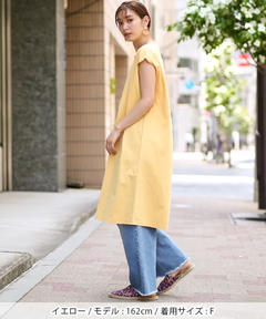 チチカカ |バックネック刺繍Tシャツワンピース