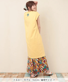 チチカカ |バックネック刺繍Tシャツワンピース