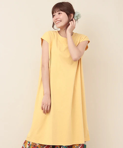 チチカカ |バックネック刺繍Tシャツワンピース