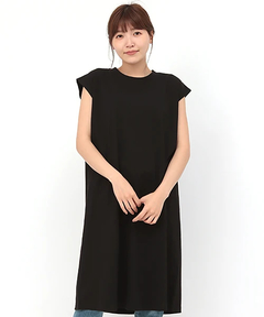 チチカカ |バックネック刺繍Tシャツワンピース