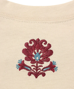 チチカカ |バックネック刺繍Tシャツワンピース