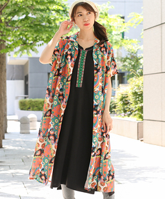 チチカカ |エスニックアロハシャツワンピース