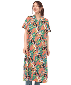 チチカカ |エスニックアロハシャツワンピース