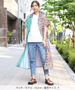 チチカカ |エスニックアロハシャツワンピース