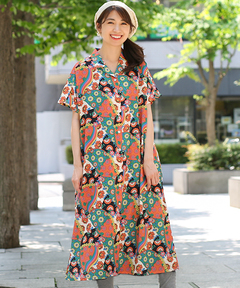 チチカカ |エスニックアロハシャツワンピース