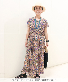 チチカカ |エスニックアロハ2wayワンピース