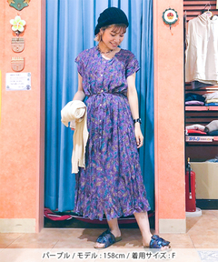 チチカカ |エスニックアロハ2wayワンピース