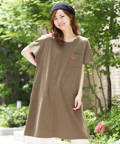 チチカカ |ワンポイント刺繍ワンピース(大きいサイズ)