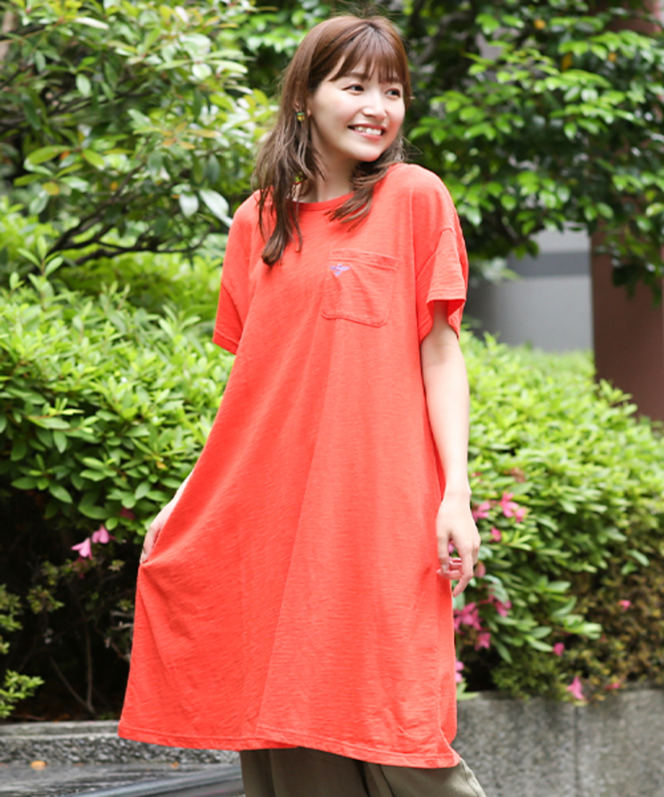 チチカカ |ワンポイント刺繍ワンピース(大きいサイズ)