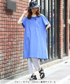 チチカカ |ワンポイント刺繍ワンピース(大きいサイズ)