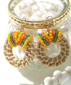 チチカカ |ビーズラップラタンピアス