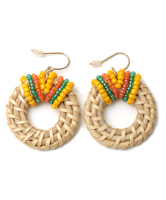 チチカカ |ビーズラップラタンピアス