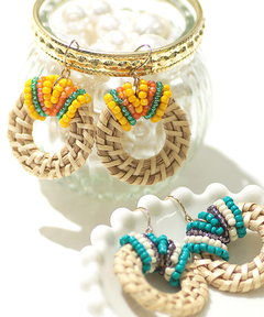 チチカカ |ビーズラップラタンピアス