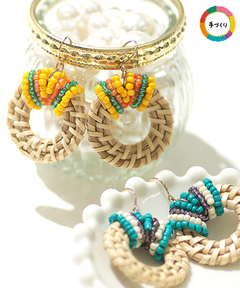 チチカカ |ビーズラップラタンピアス