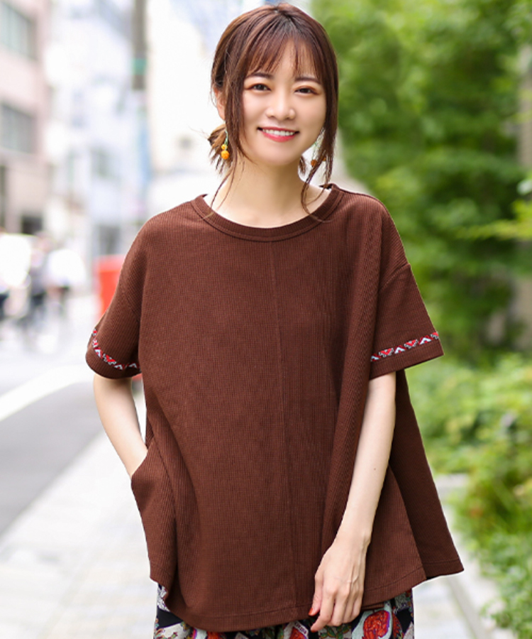 チカル ライン刺繍プルオーバー / Tシャツ・カットソー | エスニック