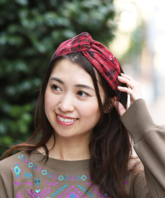 チチカカ |チェックヘアバンド