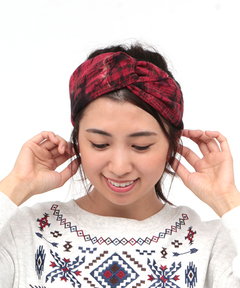 チチカカ |チェックヘアバンド