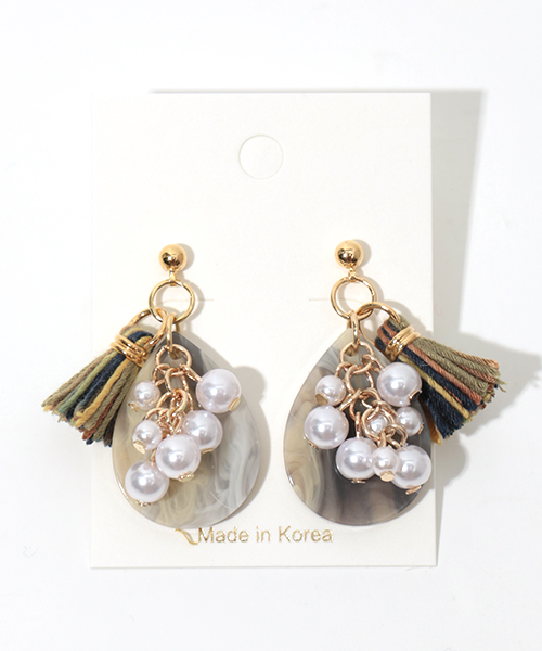 パールタッセルピアス / ピアス | エスニックファッション＆雑貨の