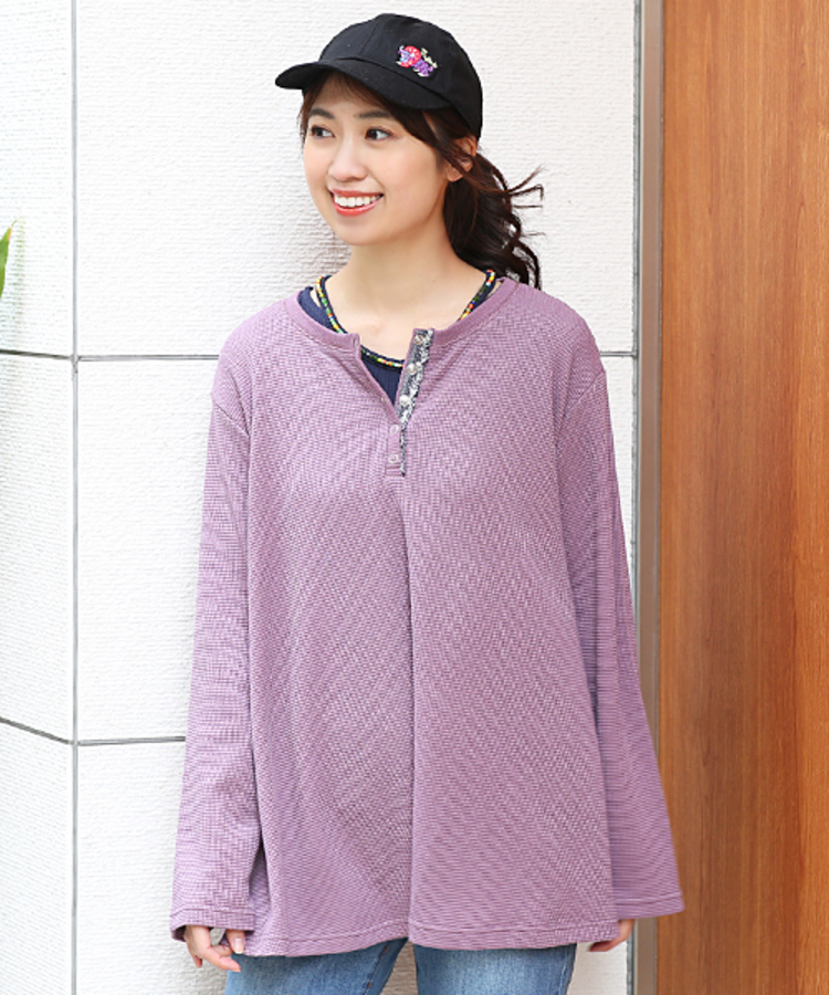 チチカカ |ヘンリーネックチュニックTシャツ